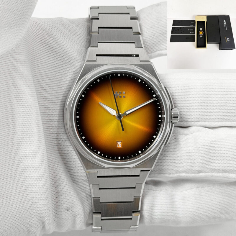 Nos 2024 Christopher Ward Vulcan Xii C12-40ADA1 40MM Orange Dial Steel B/p
