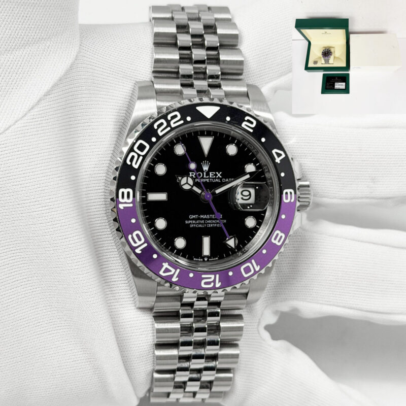 Rolex Wildman Bespoke GMT-Master II Amethyst Batgirl 126710BLNR 40MM Black B/p