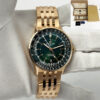 Breitling Navitimer GMT R32310251L1R1 41MM Green 18K Rose Gold Box Paper