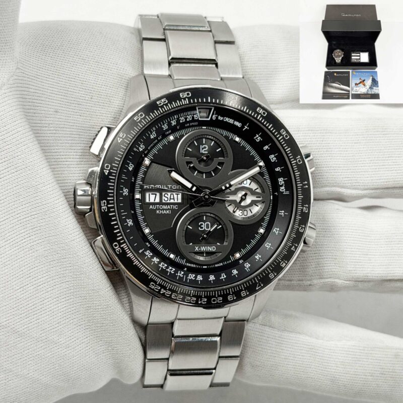 2024 Hamilton Khaki X-Wind Aviation Chrono H77766131 45MM Black Steel B/p