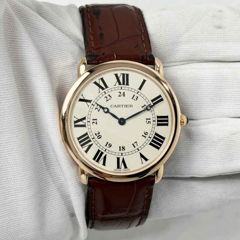Cartier Ronde Louis Cartier W6800251 36MM Silver Dial 18K Rose Gold