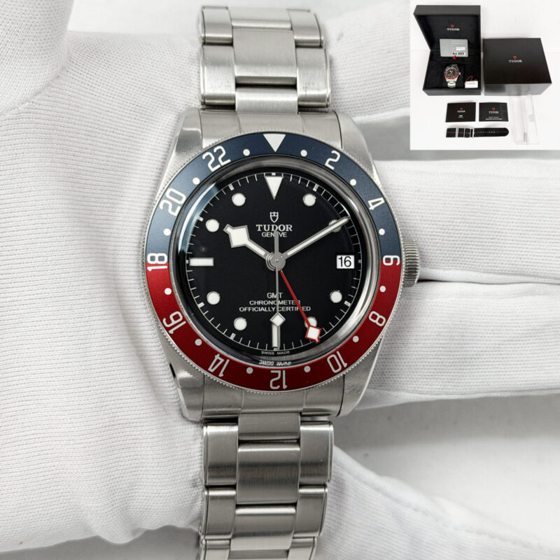 2023 Tudor Black Bay GMT Pepsi 79830RB 41MM Black Steel Box Paper