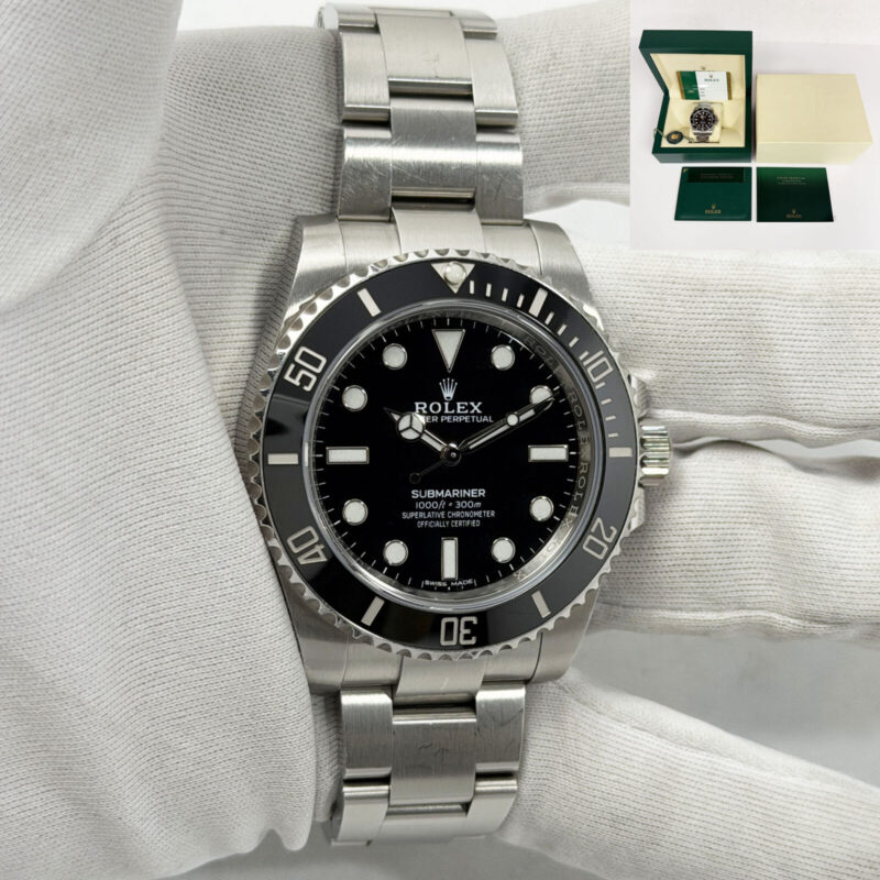 2019 Rolex Submariner No Date 114060 40MM Black Oyster Steel Box Paper