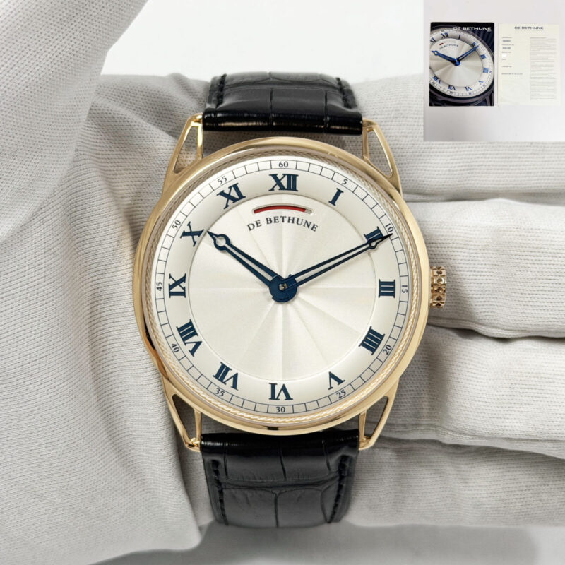 De Bethune DB25 Power Reserve DB25RS1 44.6MM Silver Dial 18K Rg B/p