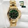 Mint 2023 Rolex Daytona John Mayer 116508 40MM Green 18K Yellow Gold B/p