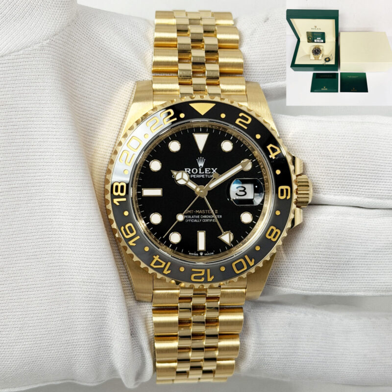 2024 Rolex GMT-Master II Zombie 126718GRNR 40MM Black Jubilee 18K Yg B/p