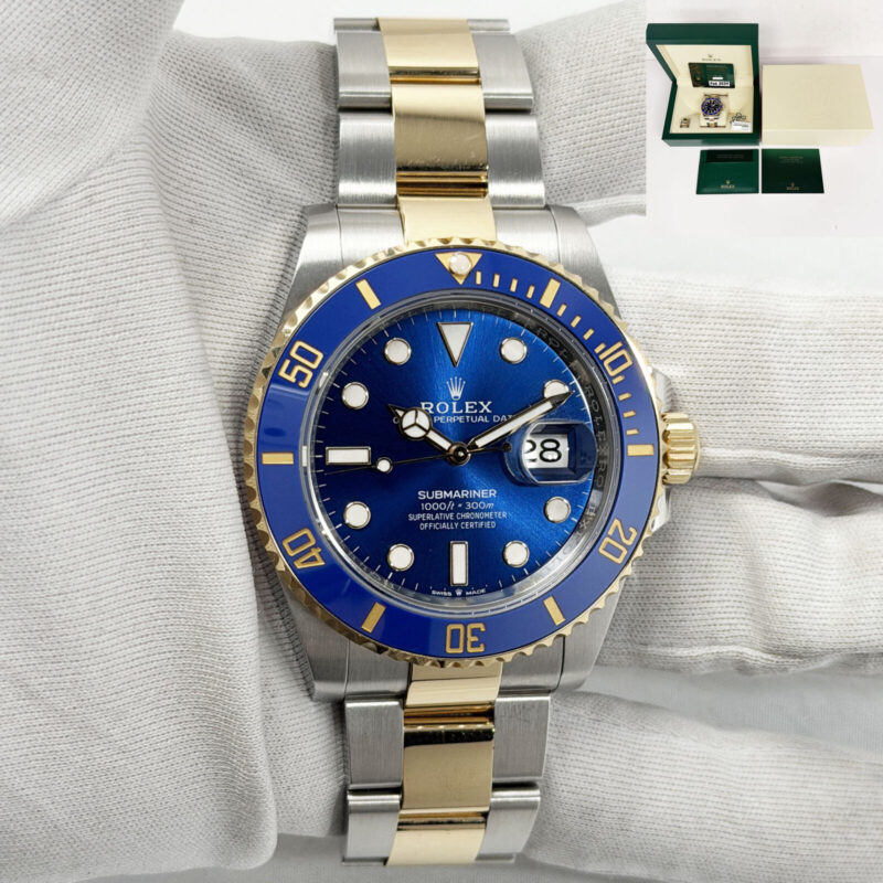 2024 Rolex Submariner Date 126613LB 41MM Blue Two-Tone 18K Yg Box Paper