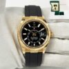 Mint Unpolished Rolex Sky-Dweller 336238 Black 42MM Black 18K Yg B/p
