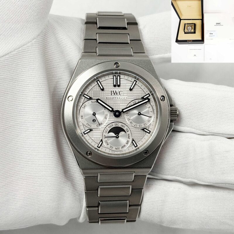 New 2026 IWC Ingenieur Perpetual Calendar IW344904 41.6MM Grey Titanium B/p
