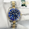 2016 Rolex Submariner Date Bluesy 116613LB 40MM Blue Two-Tone 18K Yg B/p