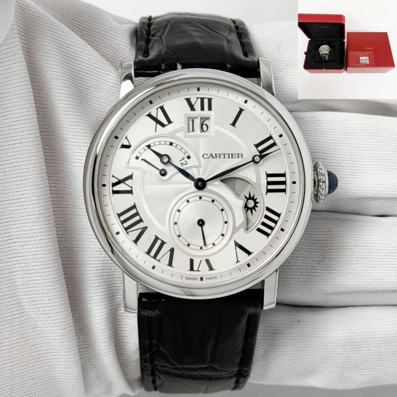 2017 Cartier Rotonde De Cartier W1556368 42MM Silver Dial Steel Box Paper