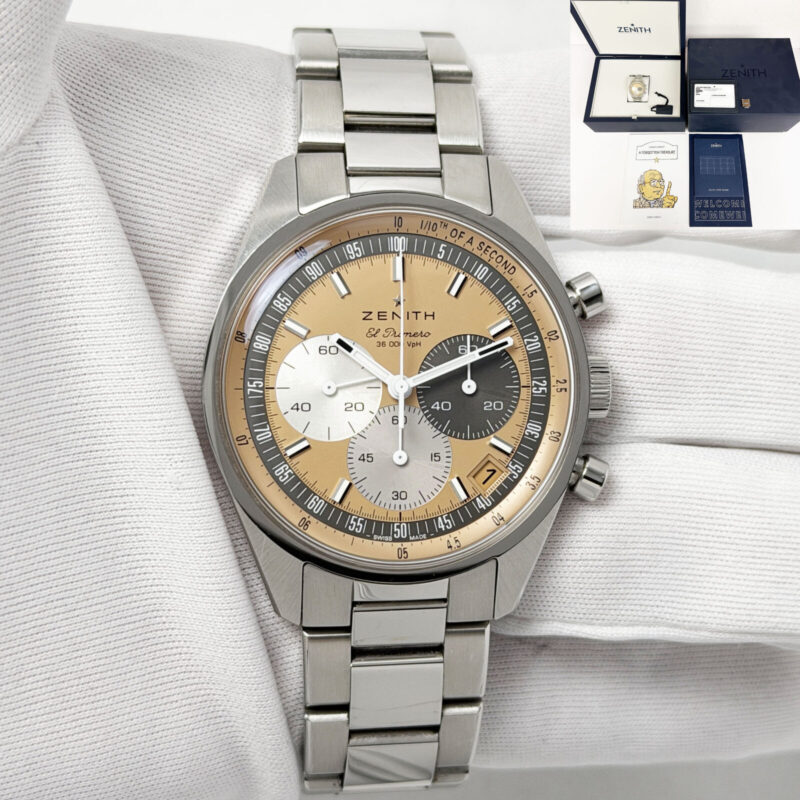 Zenith Chronomaster Hodinkee 03.3201.3600/18.M3200 38MM Salmon Steel B/p