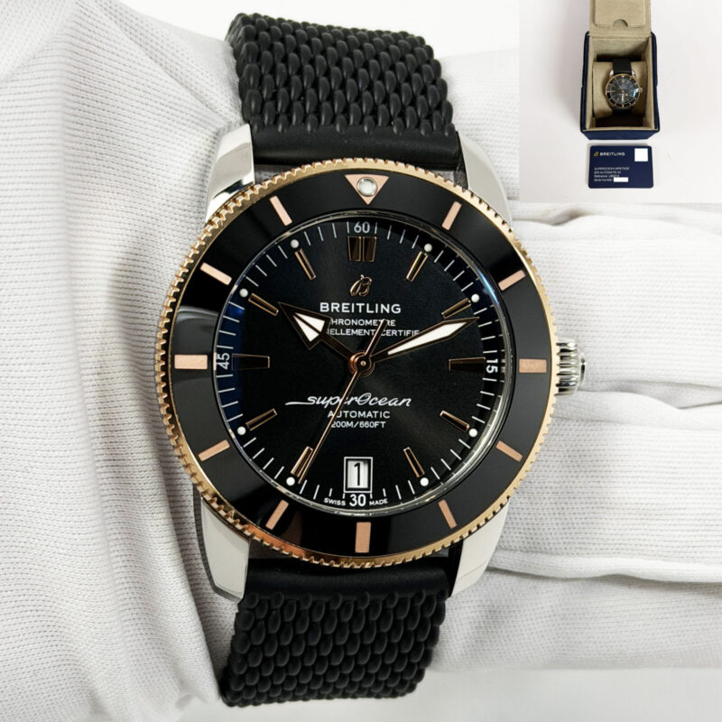 2026 Breitling Superocean Heritage B20 UB2010121B1S1 42MM Black Two-Tone Rg B/p