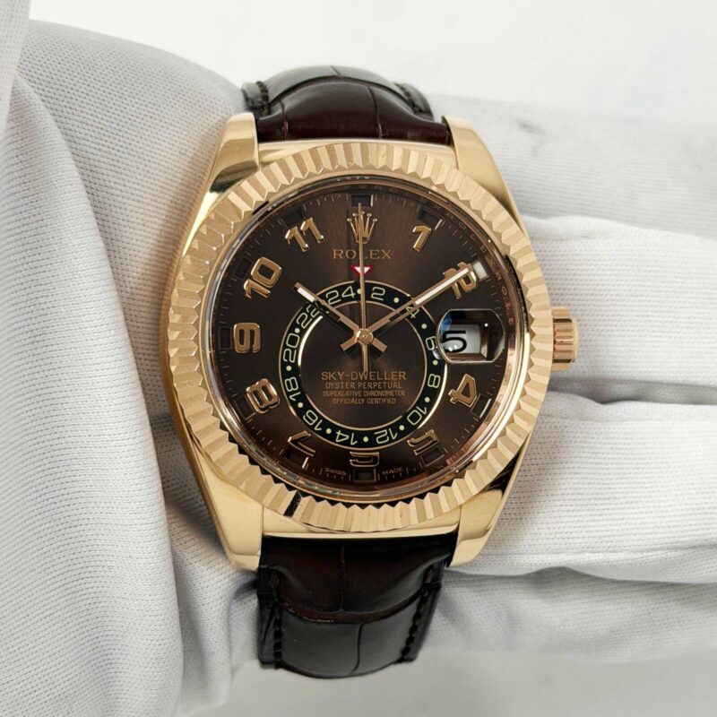 Rolex Sky-Dweller 326135 42MM Chocolate Brown Dial 18K Everose Gold