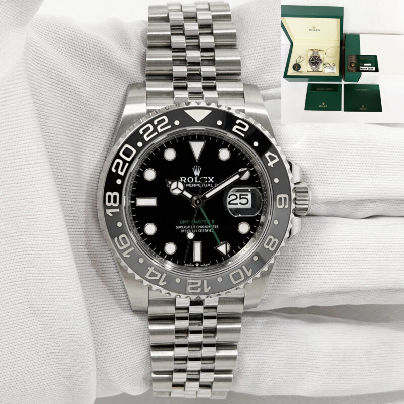 New 2026 Rolex GMT-Master II Bruce Wayne 126710GRNR 40MM Black Jubilee Steel B/p