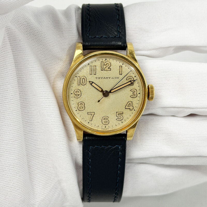 1940 Tiffany & Co. IWC 30MM Silver Dial 18K Yellow Gold