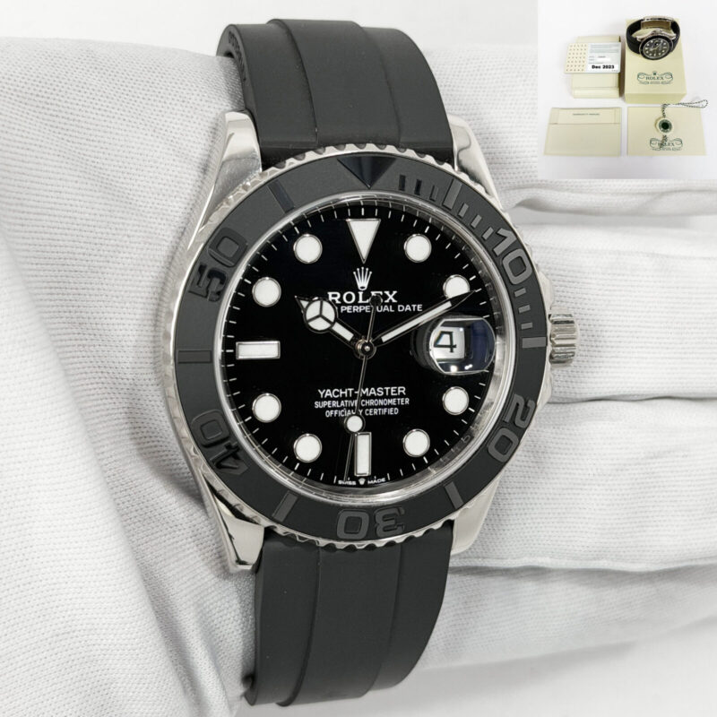 1993 Rolex Yacht-Master 226659 42MM Black Wg Oysterflex 2023 Cpo Set S-Serial