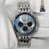 2025 Breitling Navitimer B01 Chronograph AB0138 43MM Ice Blue Steel Box Paper