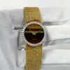 Piaget Vintage 9706 A6 24MM Tiger Eye Dial Diamonds 18K Yellow Gold