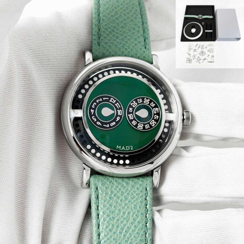 New M.a.d. Editions Mb&f M.A.D.2 Green 42MM Green Dial Stainless Steel Box Papers