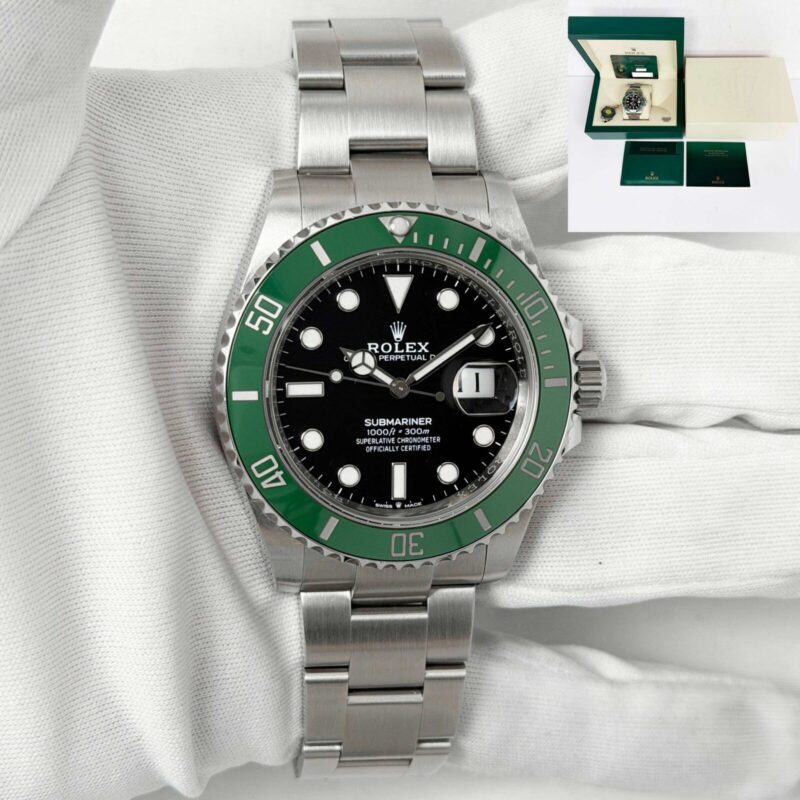 2021 Rolex Submariner Date Starbucks MK1 126610LV 41MM Black Steel Box Paper