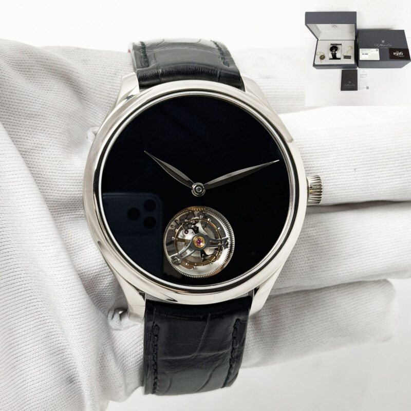 2022 H.moser & Cie. Endeavour Tourbillon Concept Vantablack 1805-1200 40MM B/p