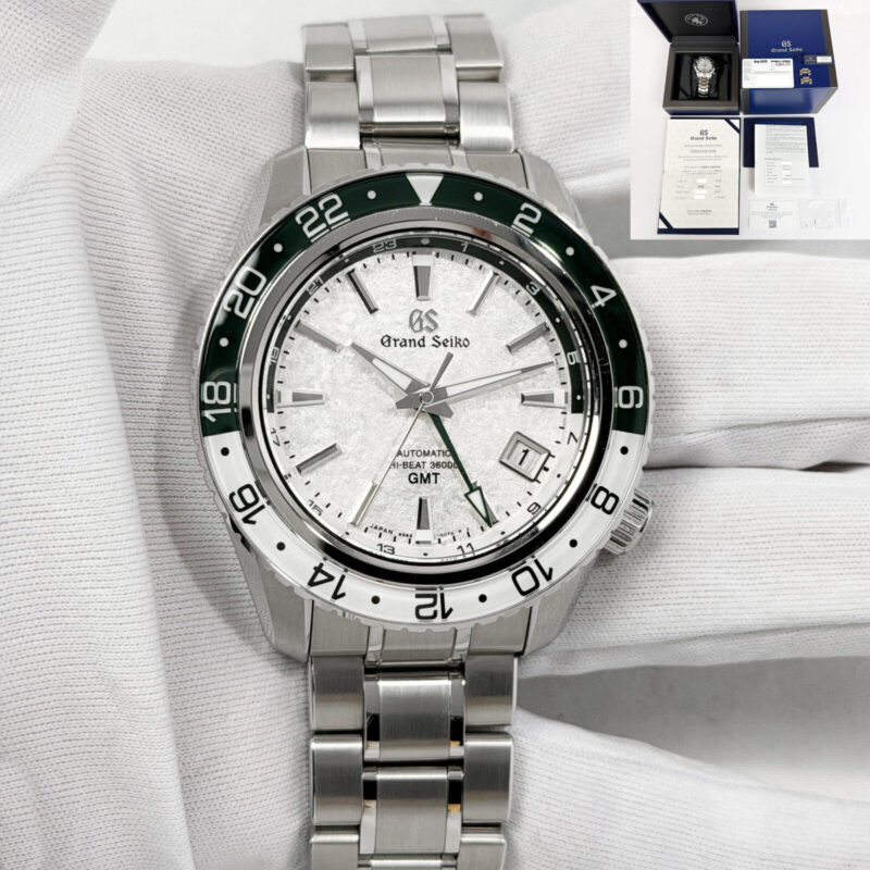 2025 Grand Seiko Sport Hi-Beat 3600 GMT SBGJ277G 44MM White Dial Steel Box Paper