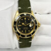 1973 Rolex Submariner Date 1680 40MM Black Nipple Dial 18K Yellow Gold