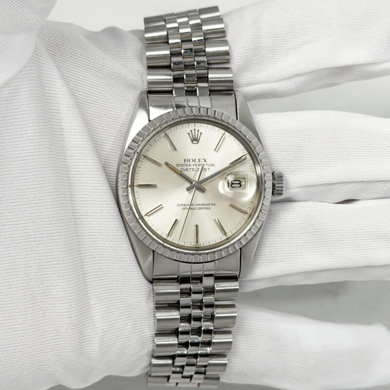 1979 Rolex Datejust 16030 36MM Silver Dial Fluted Jubilee Steel