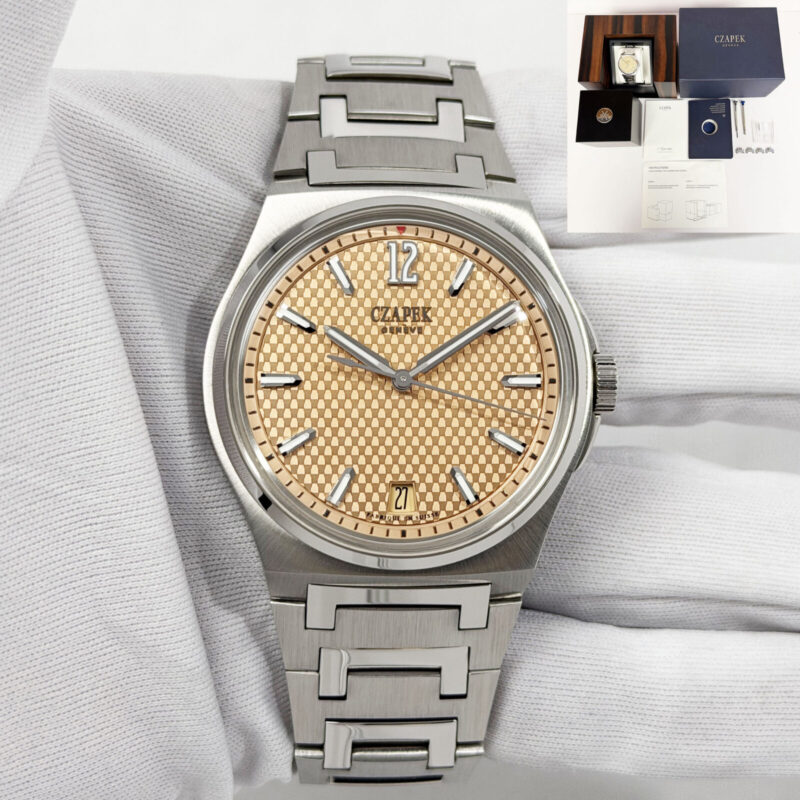 2023 Czapek Antarctique Passage De Drake 40.5MM Salmon Dial Steel Box Paper