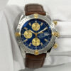Breitling Chronomat Evolution B13356 44MM Blue Two-Tone 18K Yg