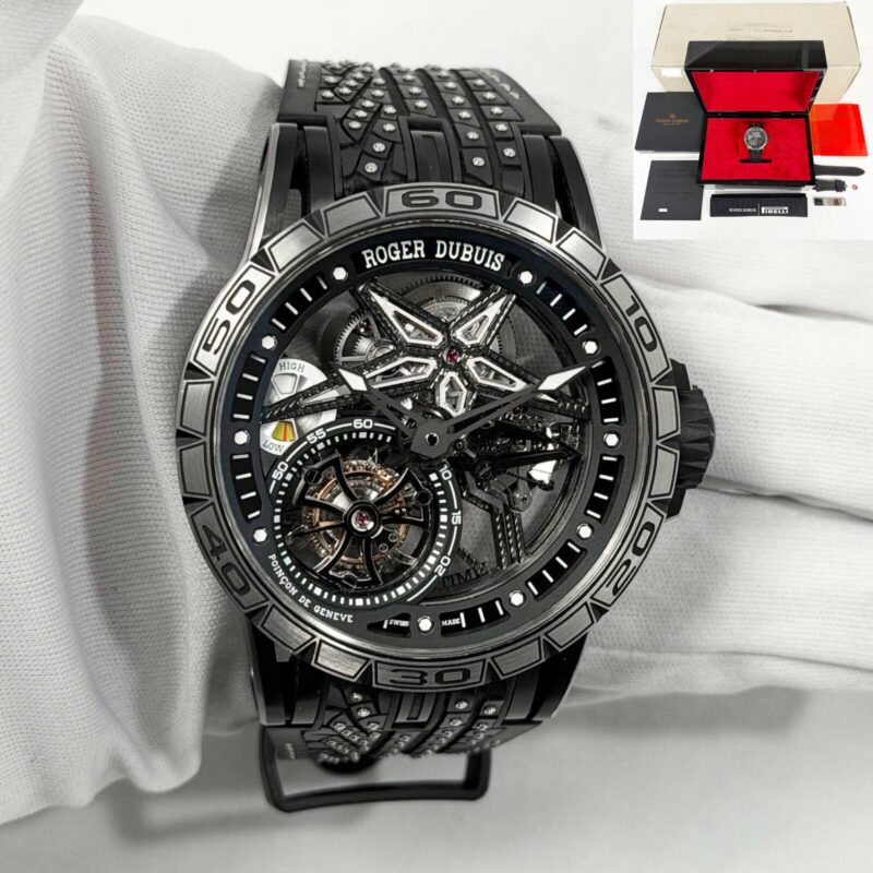 Mint Roger Dubuis Excalibur Spider Monotourbillon Pirelli DBEX0753 45MM B/p
