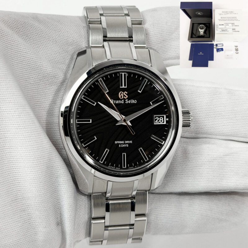 2024 Grand Seiko Heritage Collection SLGA013 40MM Black Steel Box Paper