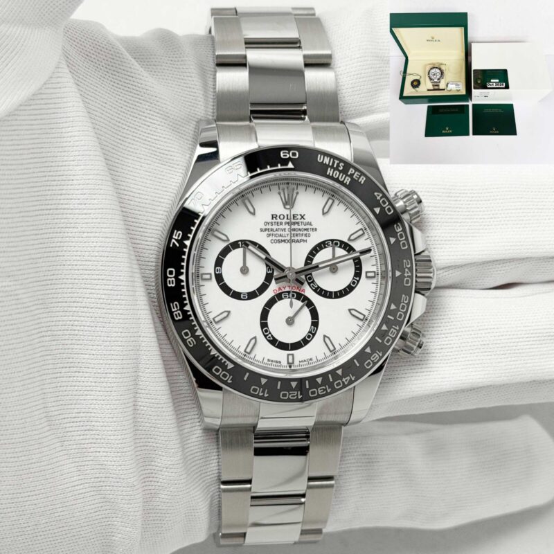 Unworn 2026 Rolex Daytona Panda 126500LN 40MM White Steel Box Paper