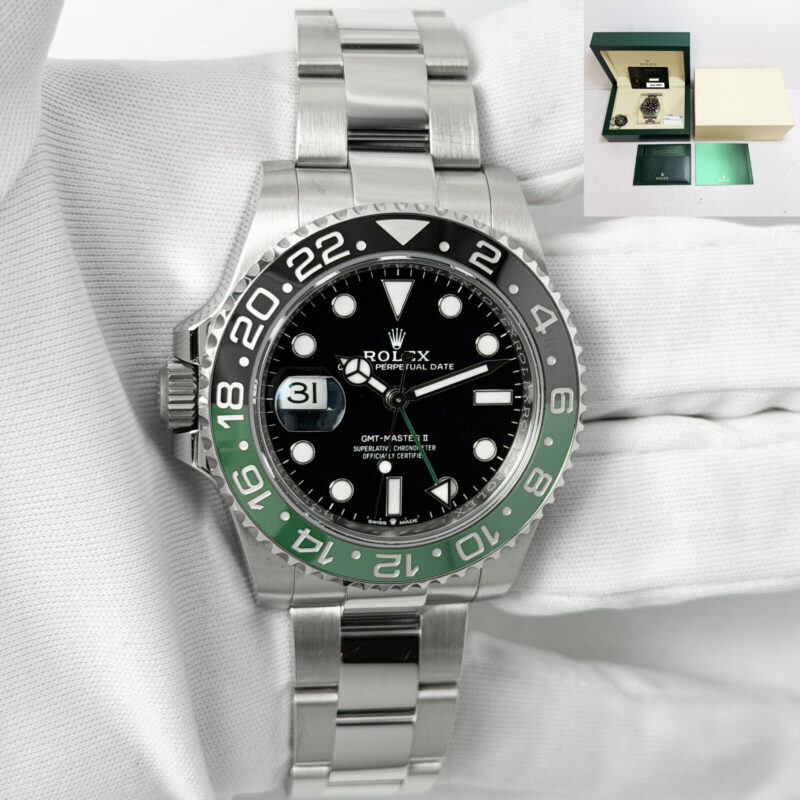 2023 Rolex GMT-Master II Sprite 126720VTNR 40MM Black Oyster Box Paper