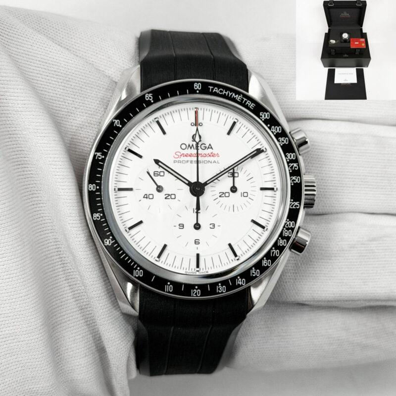 Lnib 2026 Omega Speedmaster Moonwatch 310.32.42.50.04.001 42MM White Steel B/p