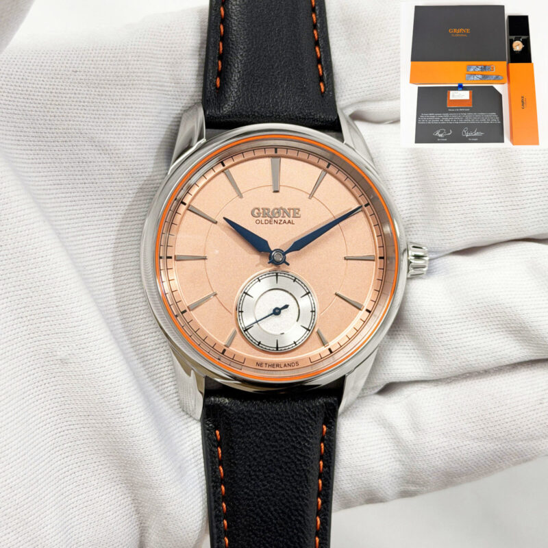 New 2026 Grone Oldenzaal Horologium Classic 39MM Pink Steel Box Paper