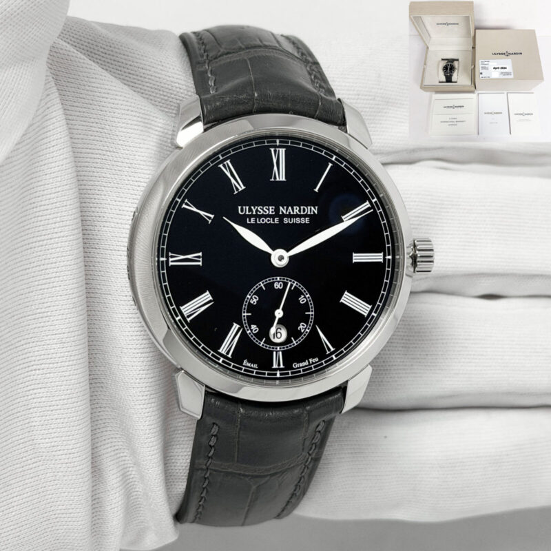 2024 Ulysse Nardin Classico 3203-136/E2 40MM Black Steel Box Paper