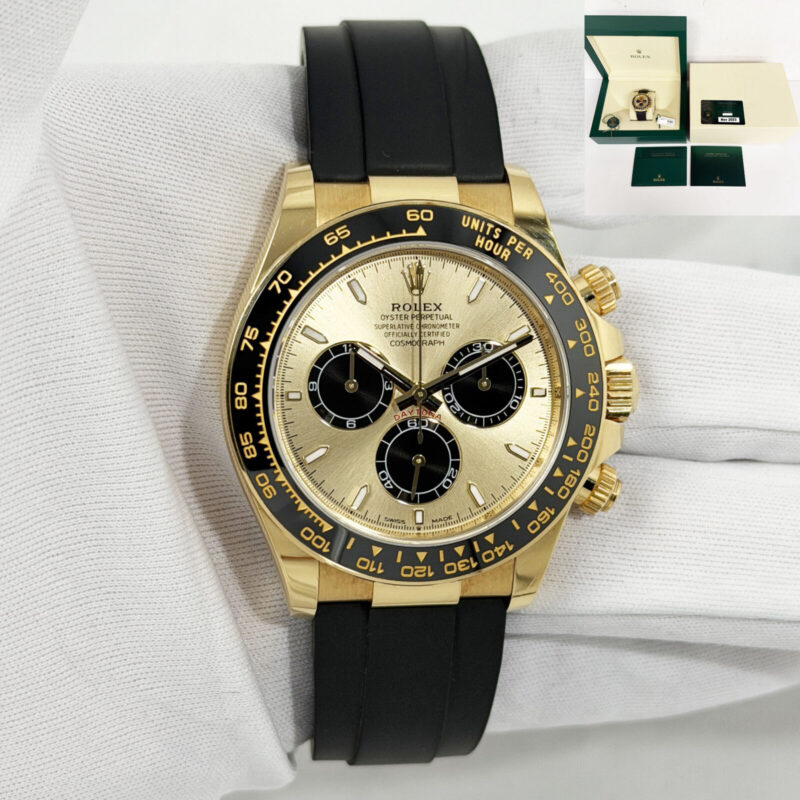 2023 Rolex Daytona Pikachu 126518LN 40MM Yellow Dial 18K Yg Oysterflex B/p