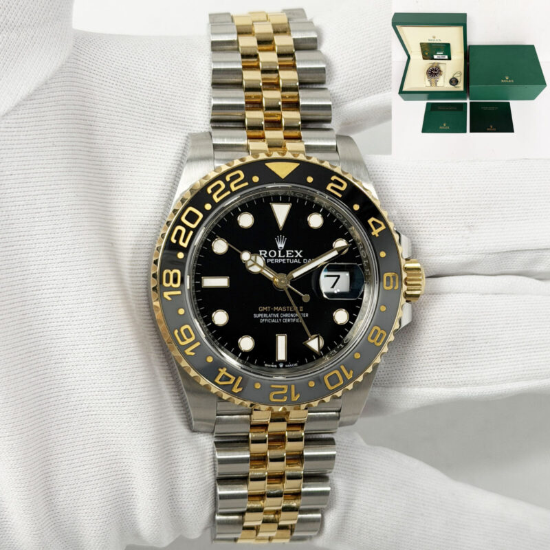 2025 Rolex GMT-Master II Zombie Bumblebee 126713GRNR 40MM Black Two-Tone Yg B/p