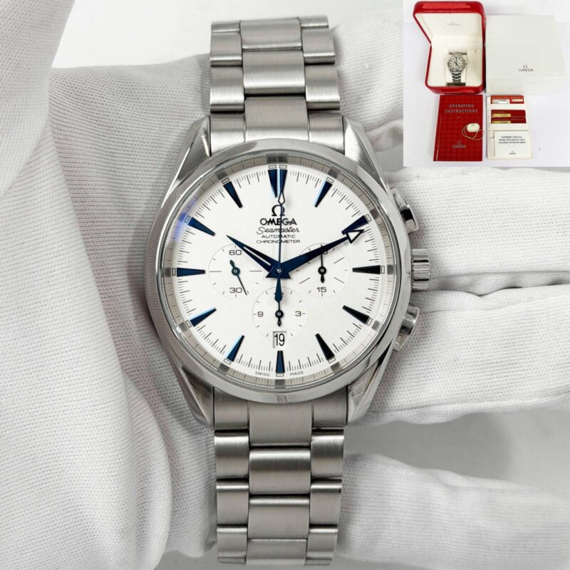 Omega Seamaster Aqua Terra 2512.30.00 42MM White Dial Steel Box Paper