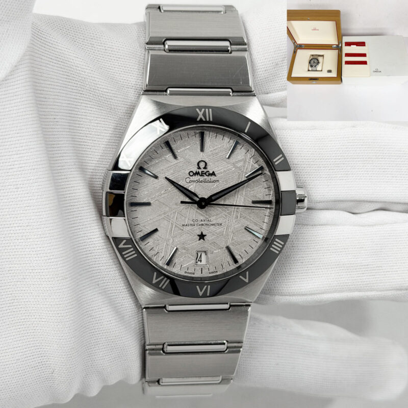 Omega Constellation 131.30.41.21.99.001 41MM Grey Meteorite Dial Steel B/p