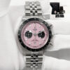 Mint Unpolished 2024 Tudor Black Bay Chronograph 79360N 41MM Pink Steel B/p