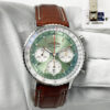 2025 Breitling Navitimer 1 B01 Chronograph AB0139 44MM Green Steel B/p