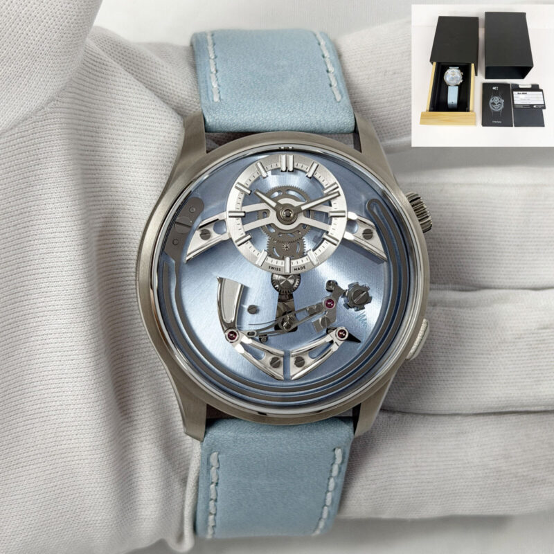 Lnib 2024 Christopher Ward C1 Bel Canto Cielo C01-41APT1-T00B1 41MM Blue B/p
