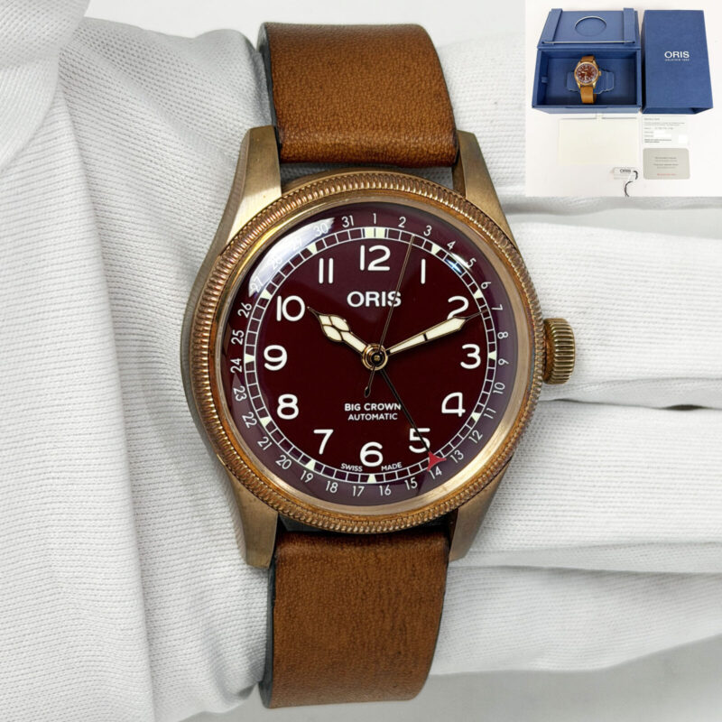 Oris Big Crown Bronze Pointer Date 01 754 7741 3168 40MM Red Bronze Steel B/p