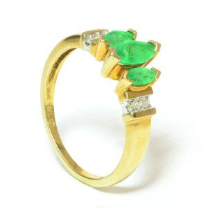 Emerald-Diamond-Ring-in-10k-Yellow-Gold-I1-Clarity-HI-Color-131707236770-2