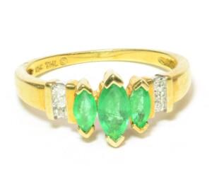Emerald-Diamond-Ring-in-10k-Yellow-Gold-I1-Clarity-HI-Color-131707236770