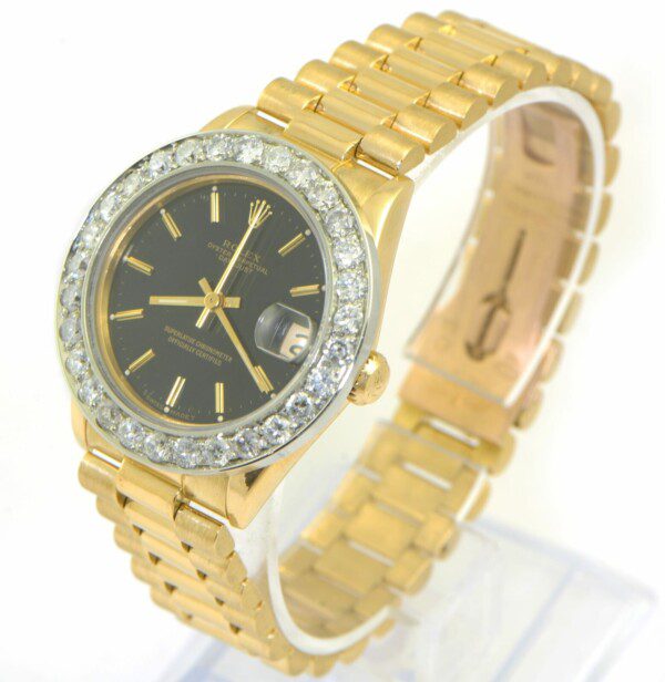 Ladies-Rolex-Midsize-President-Datejust-31mm-18k-Yellow-Gold-68278-Diamond-Bezel-132981085330-2