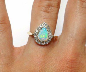 Pear-Opal-Diamond-Halo-Ring-in-14k-Yellow-Gold-Size-9-VS-Clarity-173938875920-2